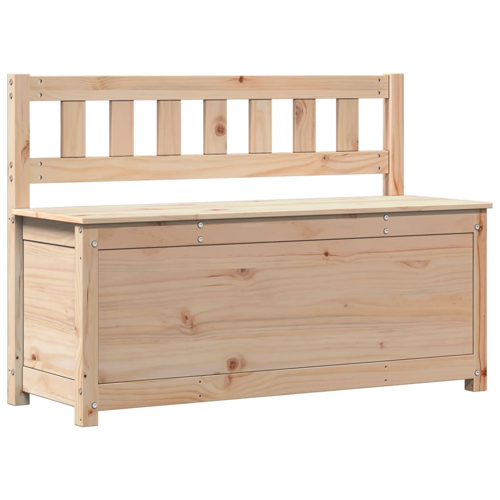 vidaXL Ławka, 110x41x76,5 cm, lite drewno sosnowe