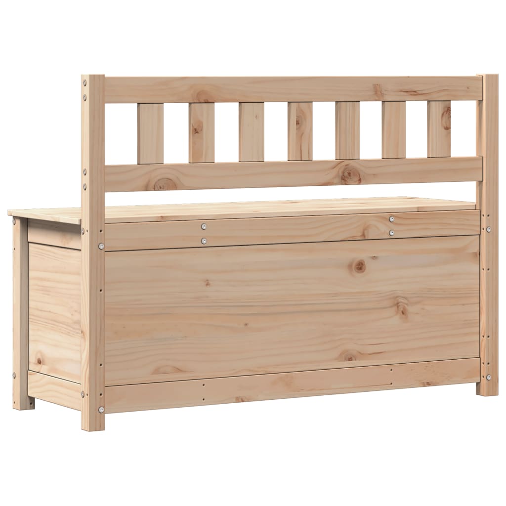 vidaXL Ławka, 110x41x76,5 cm, lite drewno sosnowe