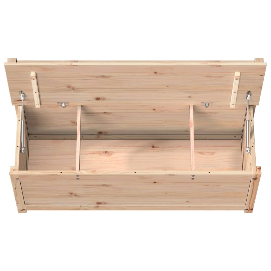 vidaXL Ławka, 110x41x76,5 cm, lite drewno sosnowe