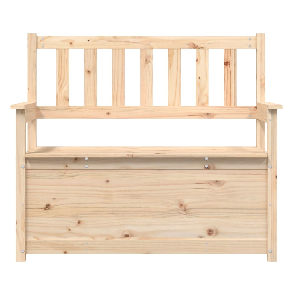 vidaXL Ławka, 112,5x51,5x96,5 cm, lite drewno sosnowe