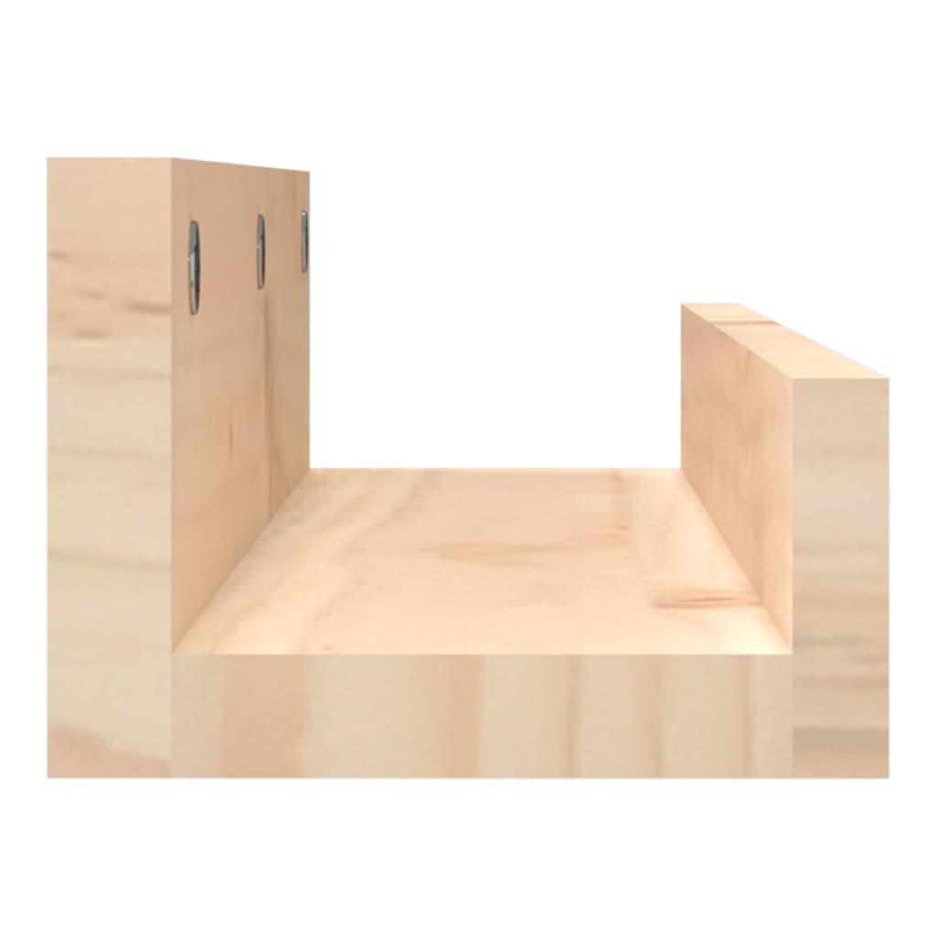 vidaXL Półki ścienne, 2 szt., 50x12x9 cm, drewno sosnowe
