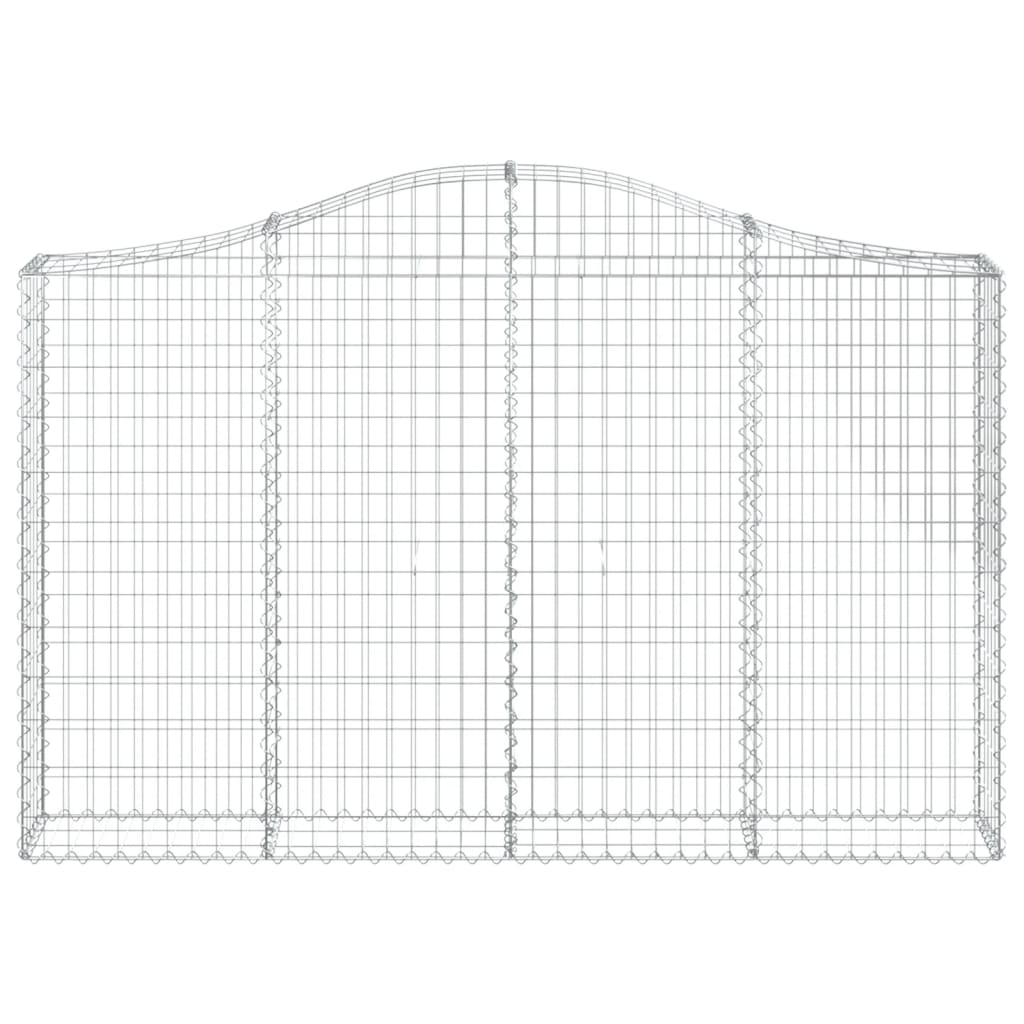 vidaXL Łukowaty kosz gabionowy 200x30x120/140 cm, galwanizowane żelazo