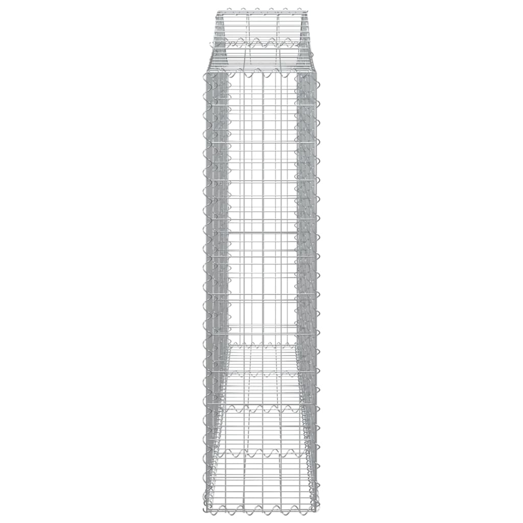 vidaXL Łukowaty kosz gabionowy 200x30x120/140 cm, galwanizowane żelazo