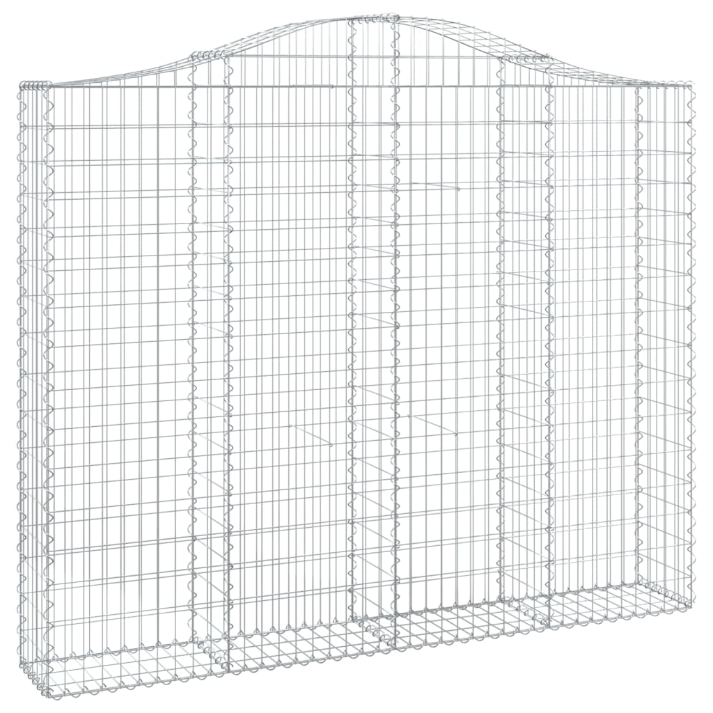 vidaXL Łukowaty kosz gabionowy 200x30x160/180 cm, galwanizowane żelazo