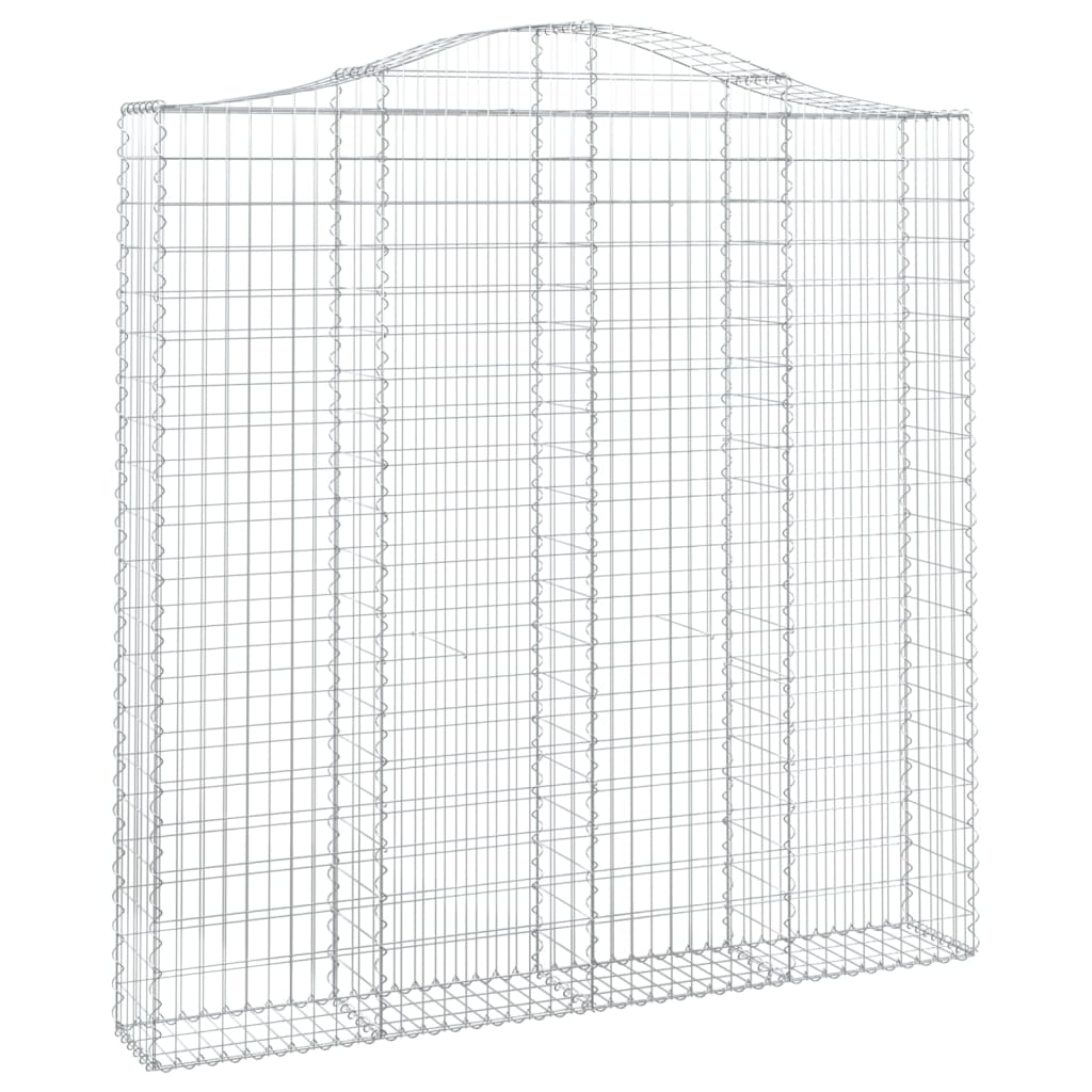 vidaXL Łukowaty kosz gabionowy 200x30x200/220 cm, galwanizowane żelazo