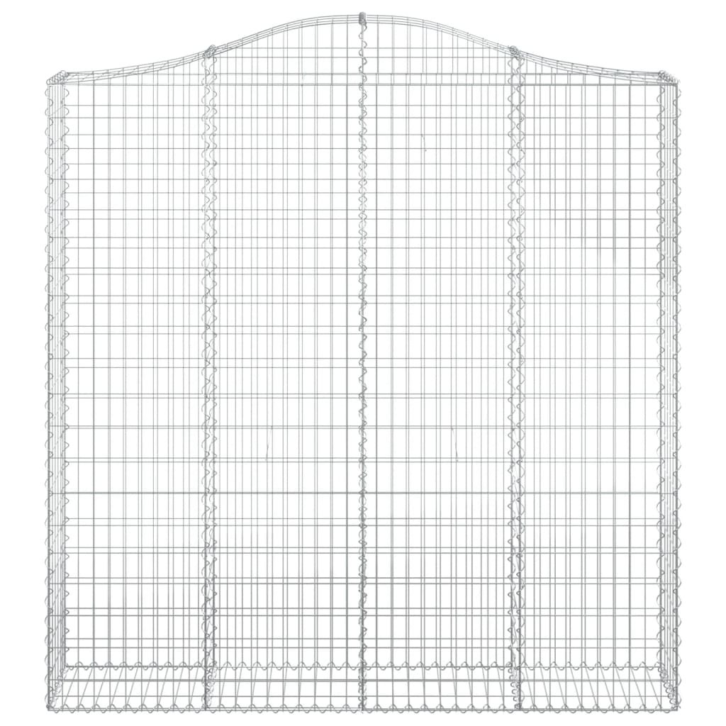 vidaXL Łukowaty kosz gabionowy 200x30x200/220 cm, galwanizowane żelazo