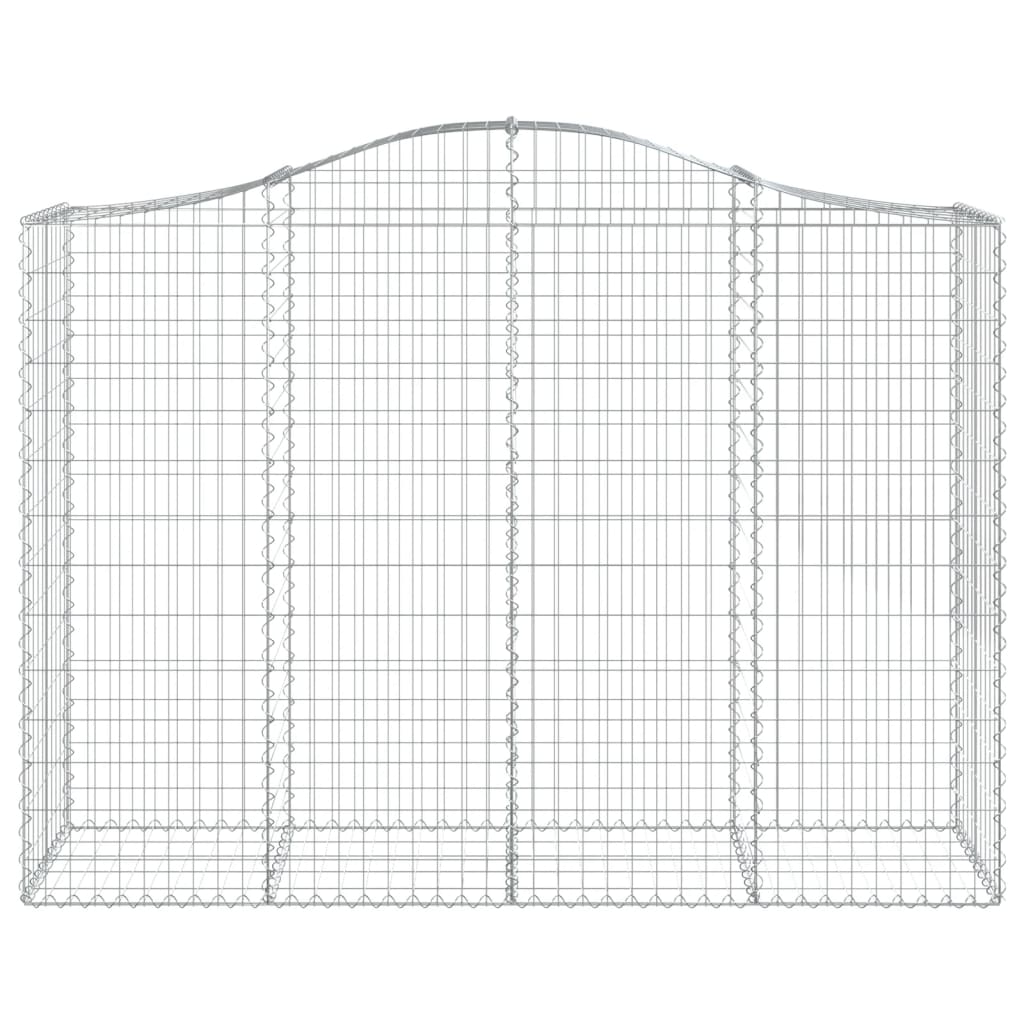 vidaXL Łukowaty kosz gabionowy 200x50x140/160 cm, galwanizowane żelazo