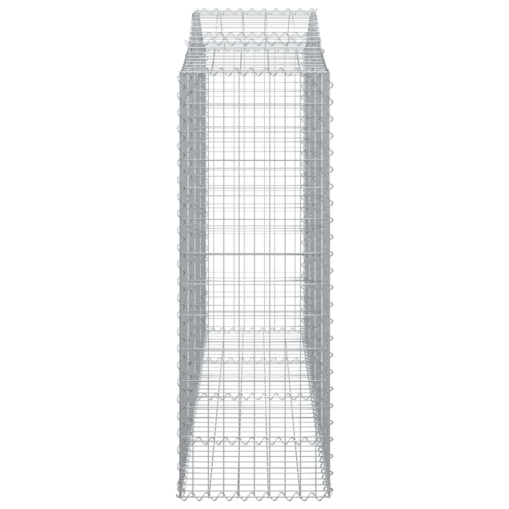 vidaXL Łukowaty kosz gabionowy 200x50x140/160 cm, galwanizowane żelazo
