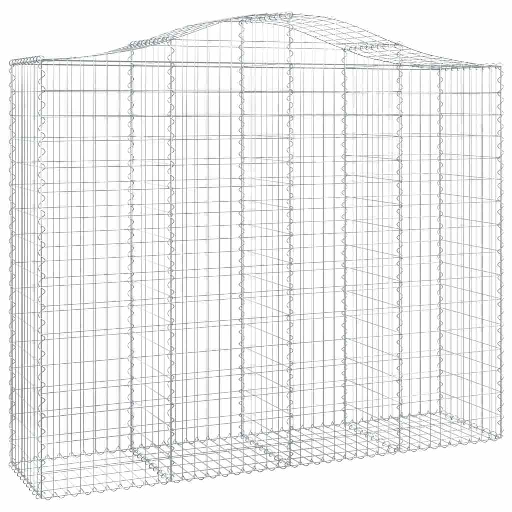 vidaXL Łukowaty kosz gabionowy 200x50x160/180 cm, galwanizowane żelazo
