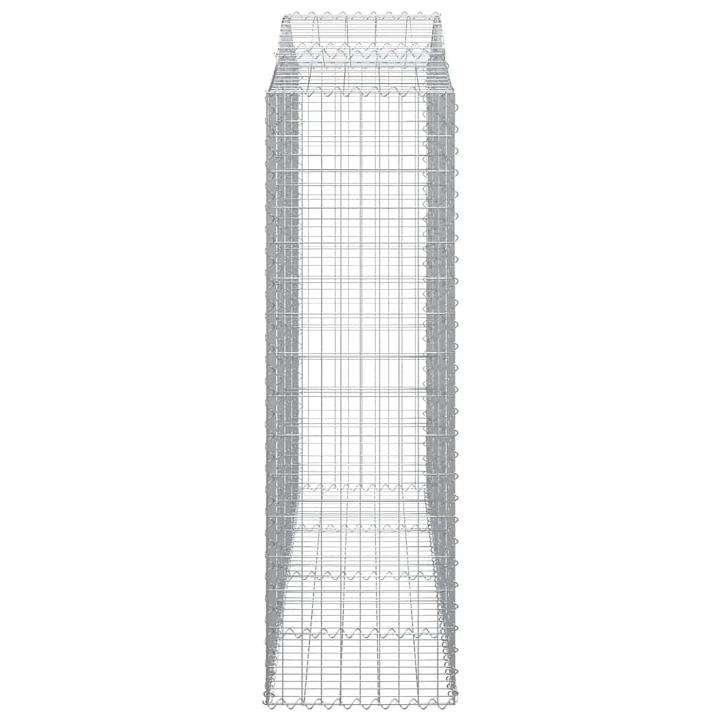 vidaXL Łukowaty kosz gabionowy 200x50x160/180 cm, galwanizowane żelazo