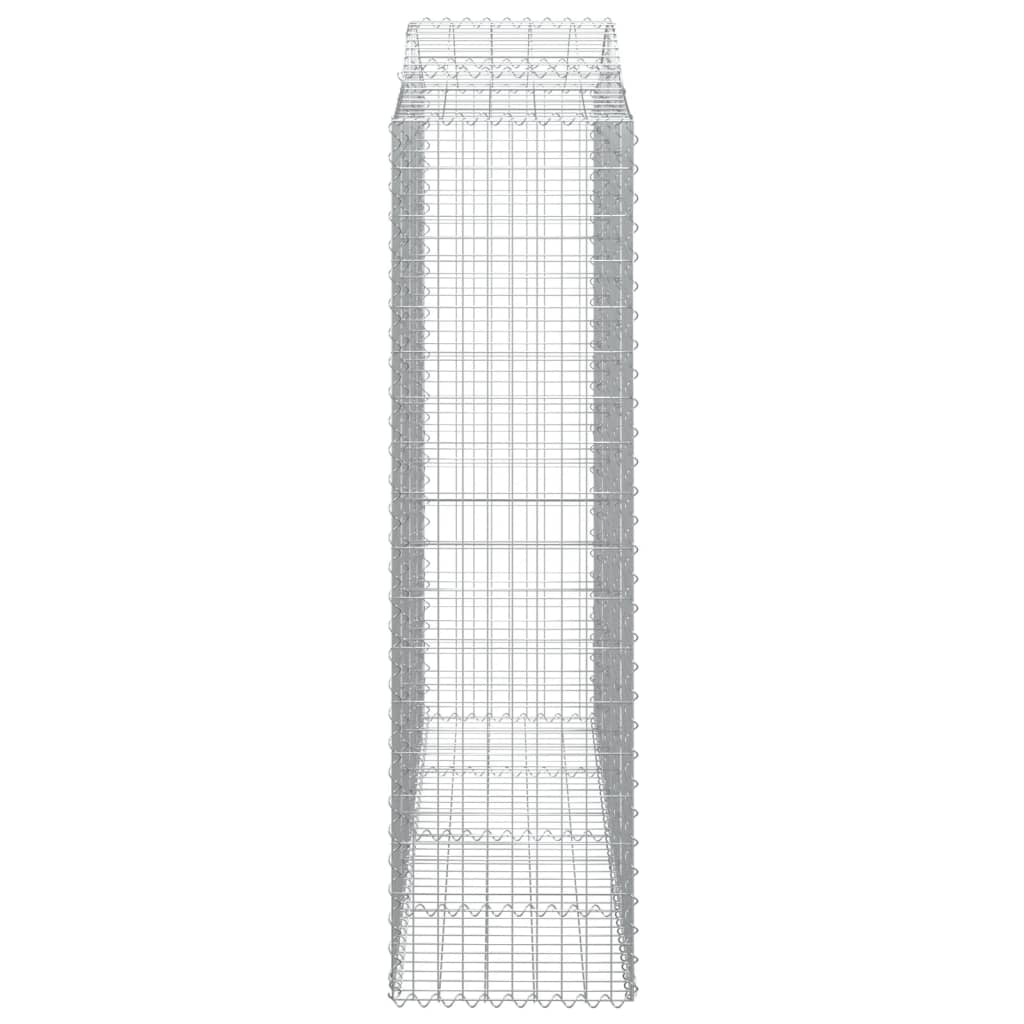 vidaXL Łukowaty kosz gabionowy 200x50x180/200 cm, galwanizowane żelazo