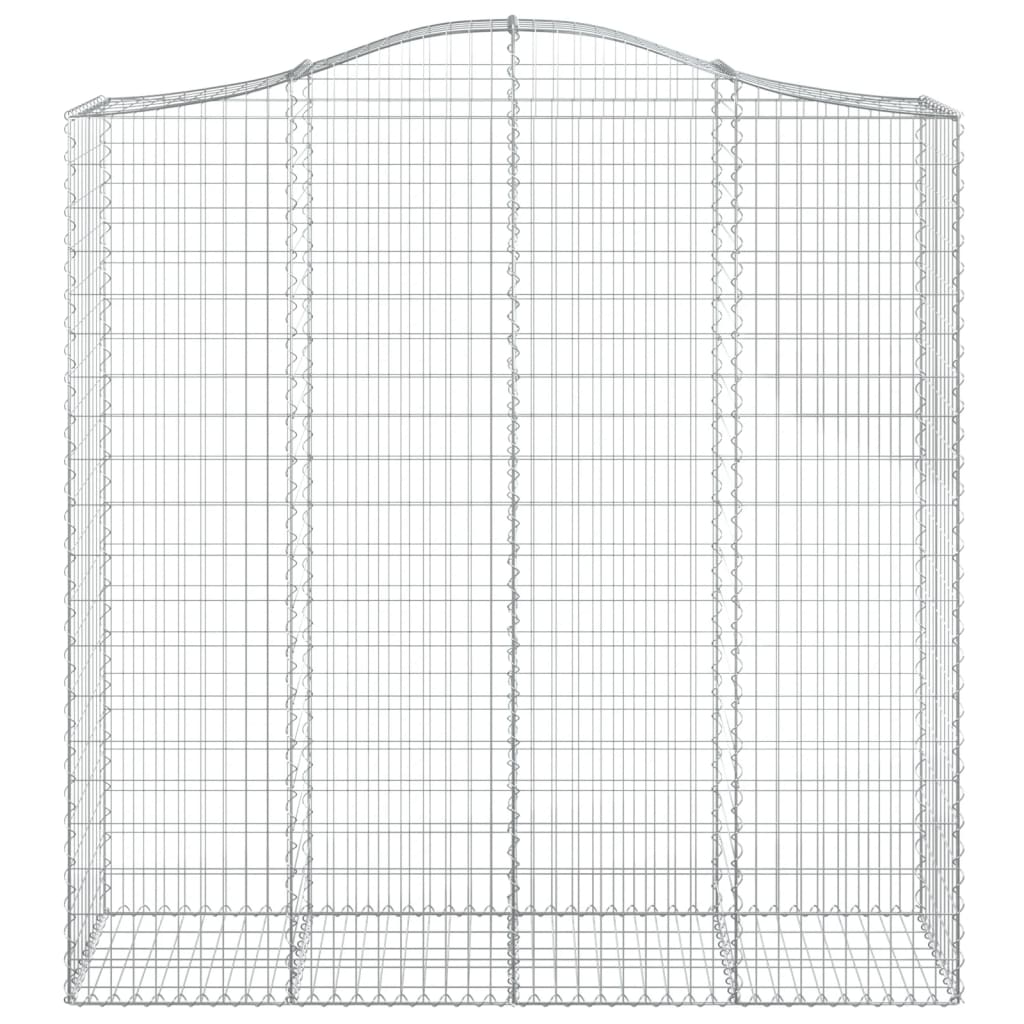 vidaXL Łukowaty kosz gabionowy 200x50x200/220 cm, galwanizowane żelazo