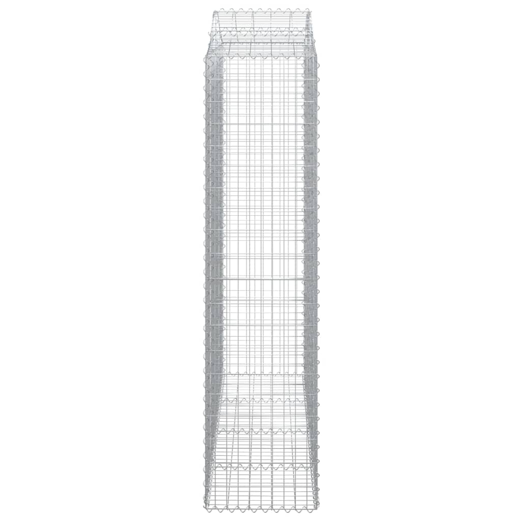 vidaXL Łukowaty kosz gabionowy 200x50x200/220 cm, galwanizowane żelazo