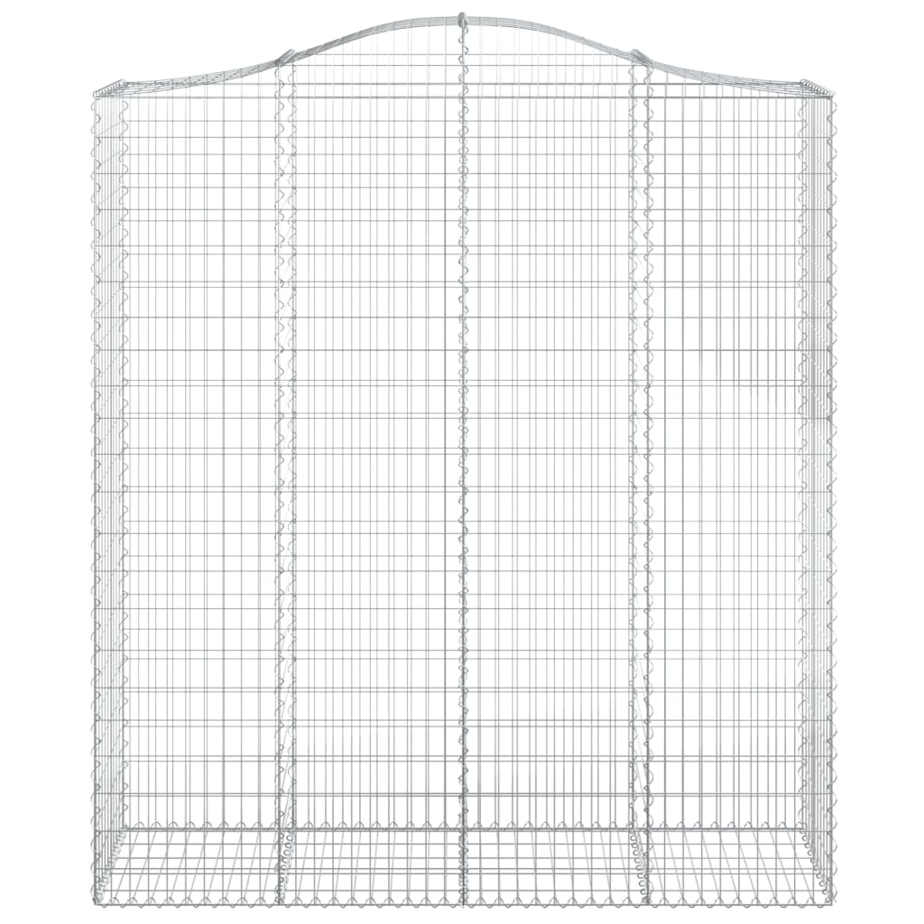 vidaXL Łukowaty kosz gabionowy 200x50x220/240 cm, galwanizowane żelazo
