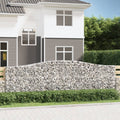 vidaXL Łukowaty kosz gabionowy 400x30x120/140 cm, galwanizowane żelazo