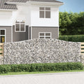 vidaXL Łukowaty kosz gabionowy 400x30x140/160 cm, galwanizowane żelazo