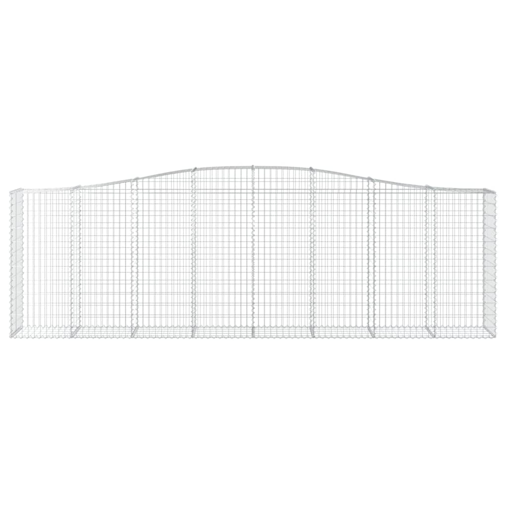 vidaXL Łukowaty kosz gabionowy 400x50x120/140 cm, galwanizowane żelazo