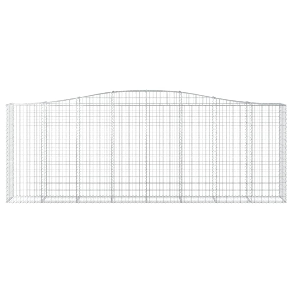 vidaXL Łukowaty kosz gabionowy 400x50x140/160 cm, galwanizowane żelazo
