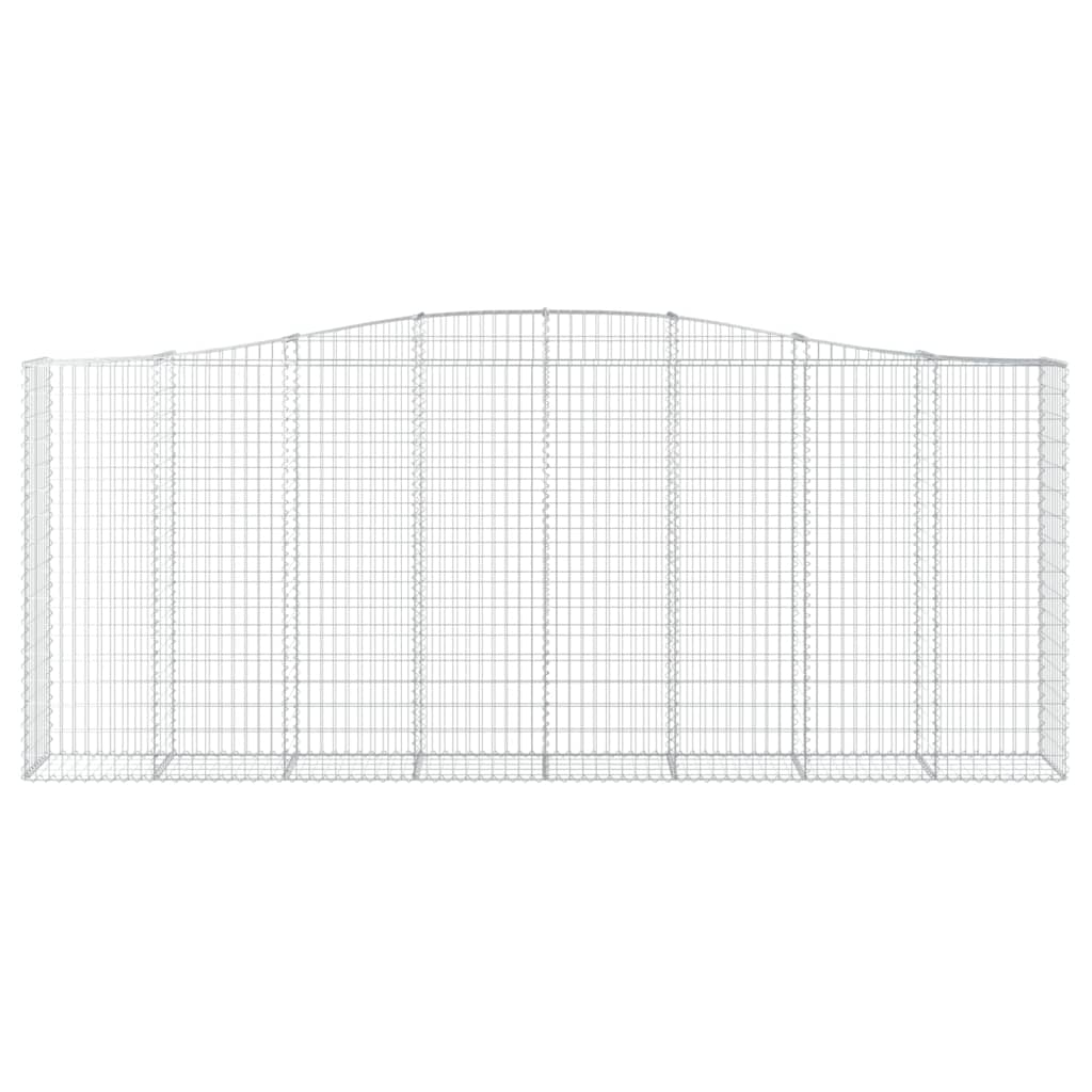 vidaXL Łukowaty kosz gabionowy 400x50x160/180 cm, galwanizowane żelazo