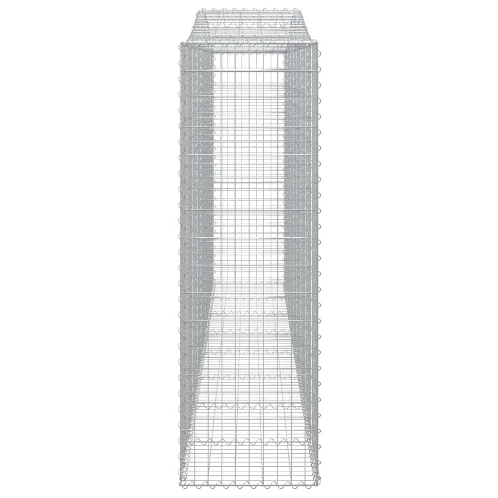 vidaXL Łukowaty kosz gabionowy 400x50x160/180 cm, galwanizowane żelazo