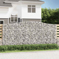 vidaXL Łukowaty kosz gabionowy 400x50x180/200 cm, galwanizowane żelazo