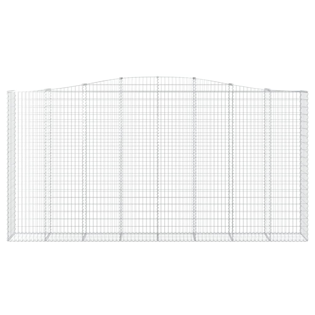 vidaXL Łukowaty kosz gabionowy 400x50x200/220 cm, galwanizowane żelazo