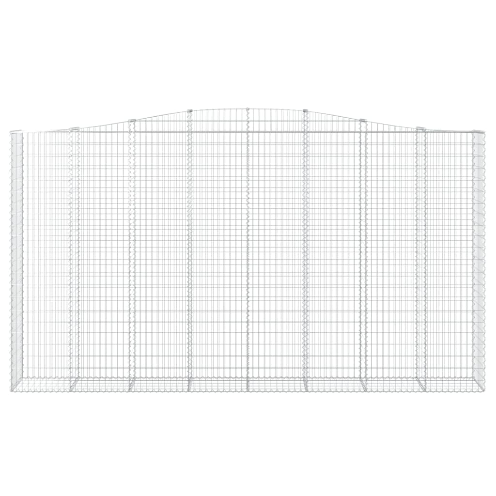 vidaXL Łukowaty kosz gabionowy 400x50x220/240 cm, galwanizowane żelazo