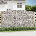 vidaXL Łukowaty kosz gabionowy 400x50x220/240 cm, galwanizowane żelazo