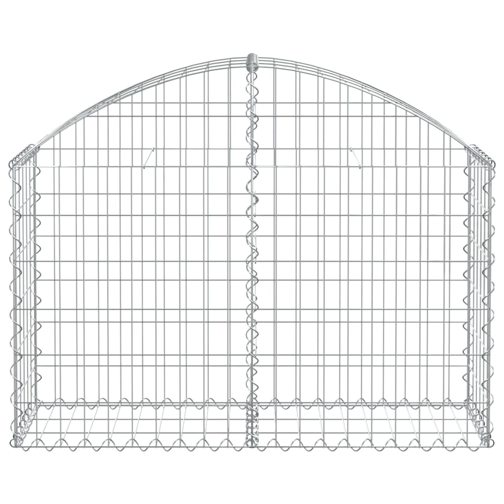 vidaXL Łukowaty kosz gabionowy, 100x30x60/80 cm, galwanizowane żelazo