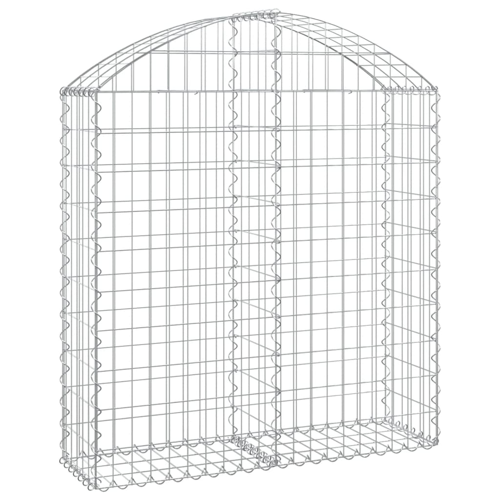 vidaXL Łukowaty kosz gabionowy 100x30x100/120 cm, galwanizowane żelazo