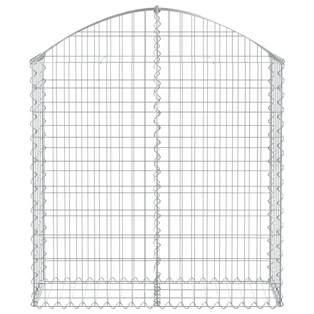 vidaXL Łukowaty kosz gabionowy 100x30x100/120 cm, galwanizowane żelazo