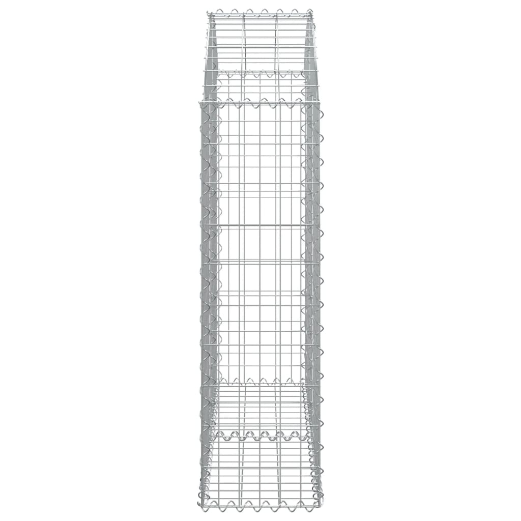 vidaXL Łukowaty kosz gabionowy 100x30x100/120 cm, galwanizowane żelazo