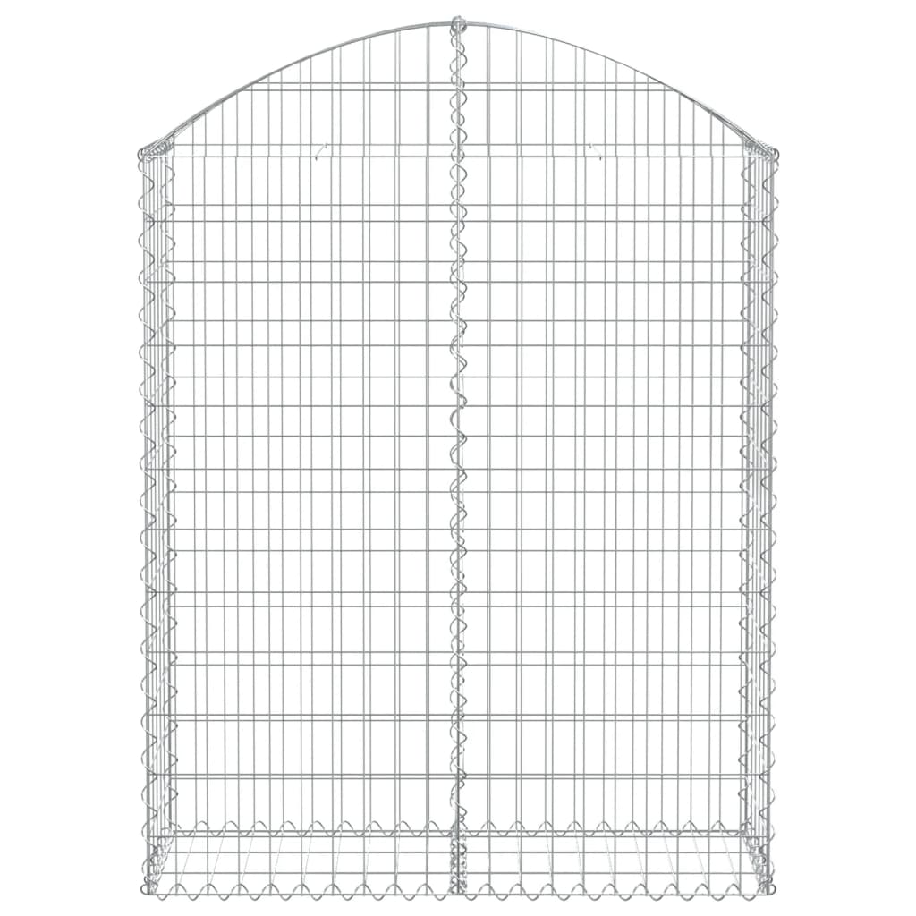 vidaXL Łukowaty kosz gabionowy 100x30x120/140 cm, galwanizowane żelazo