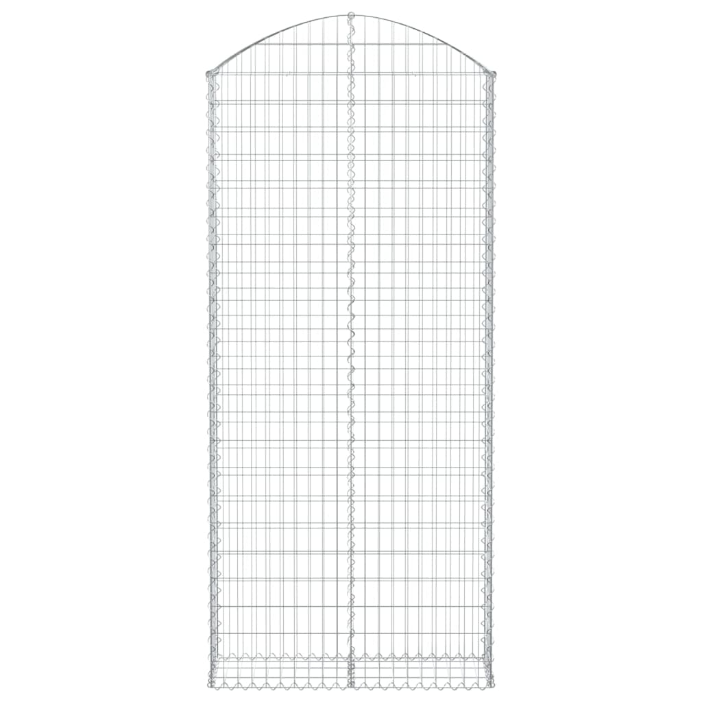 vidaXL Łukowaty kosz gabionowy 100x30x220/240 cm, galwanizowane żelazo