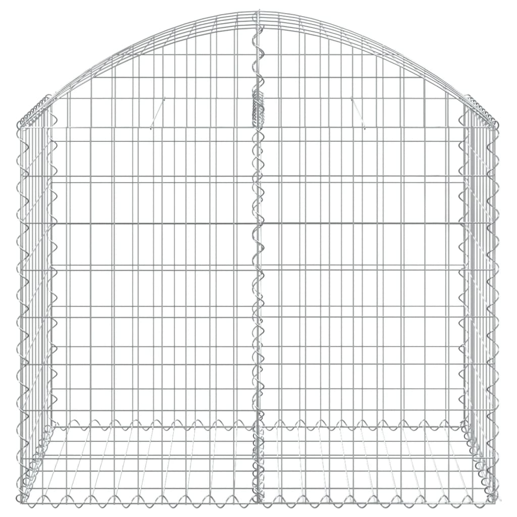 vidaXL Łukowaty kosz gabionowy, 100x50x80/100 cm, galwanizowane żelazo