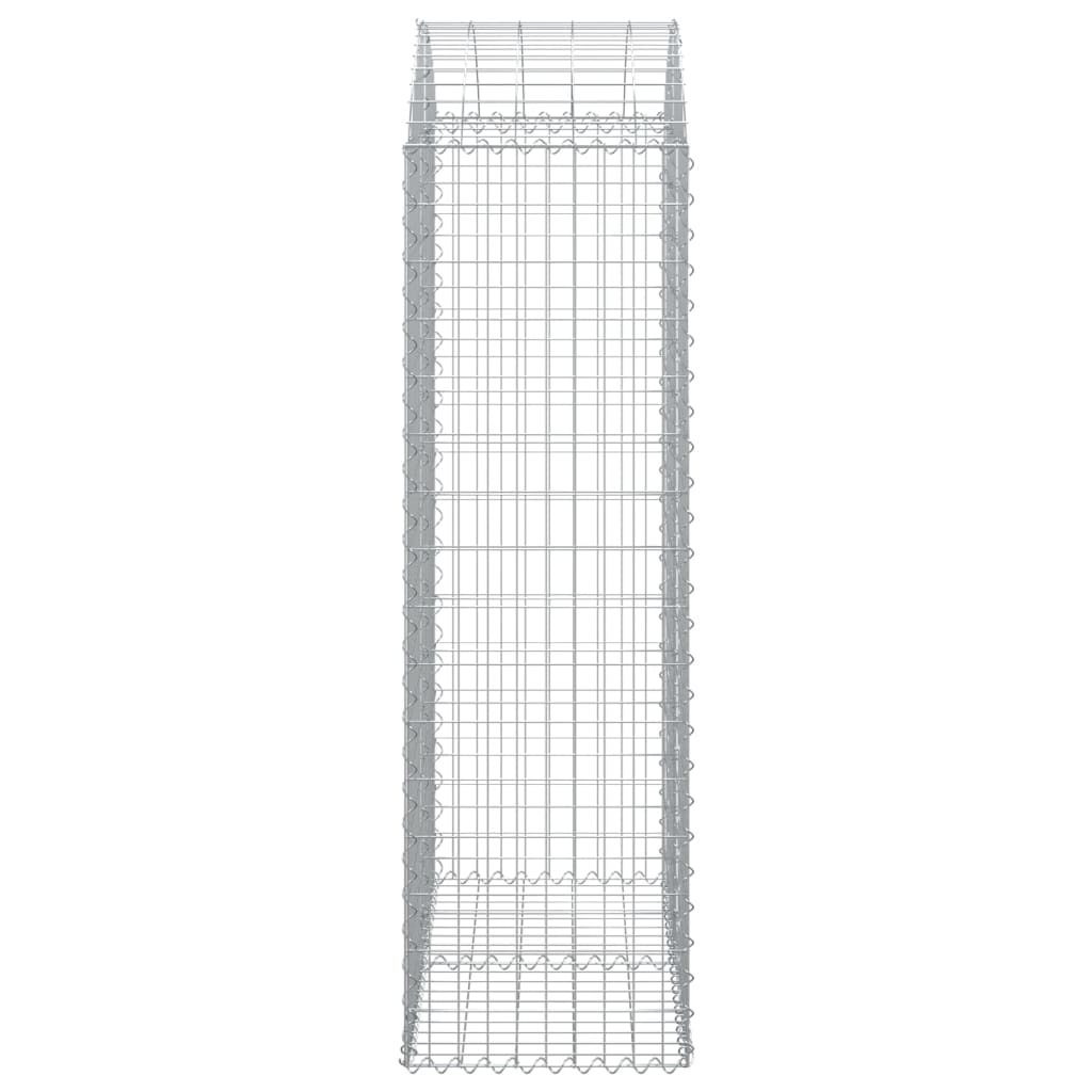 vidaXL Łukowaty kosz gabionowy 100x50x160/180 cm, galwanizowane żelazo