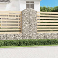 vidaXL Łukowaty kosz gabionowy 100x50x220/240 cm, galwanizowane żelazo
