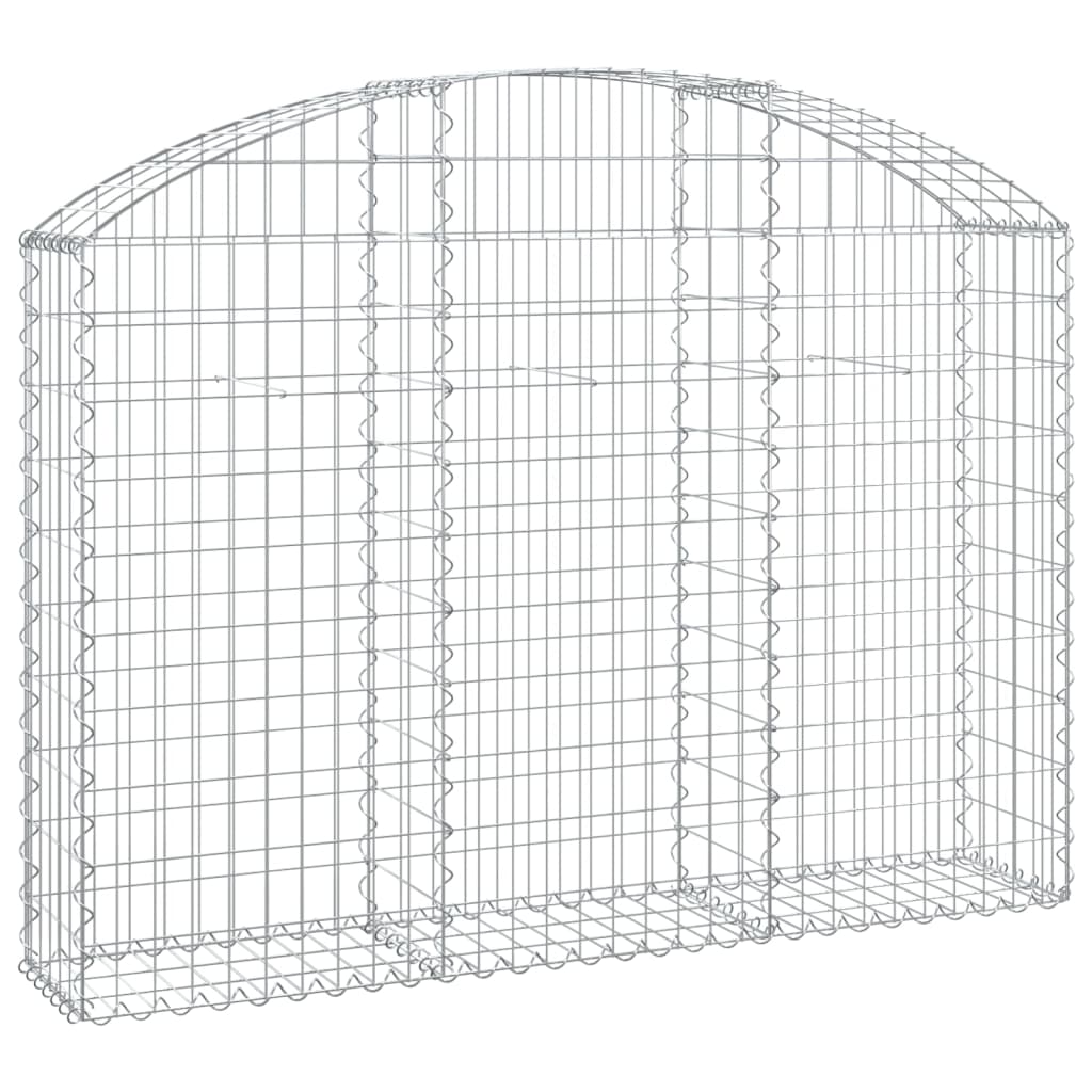 vidaXL Łukowaty kosz gabionowy 150x30x100/120 cm, galwanizowane żelazo