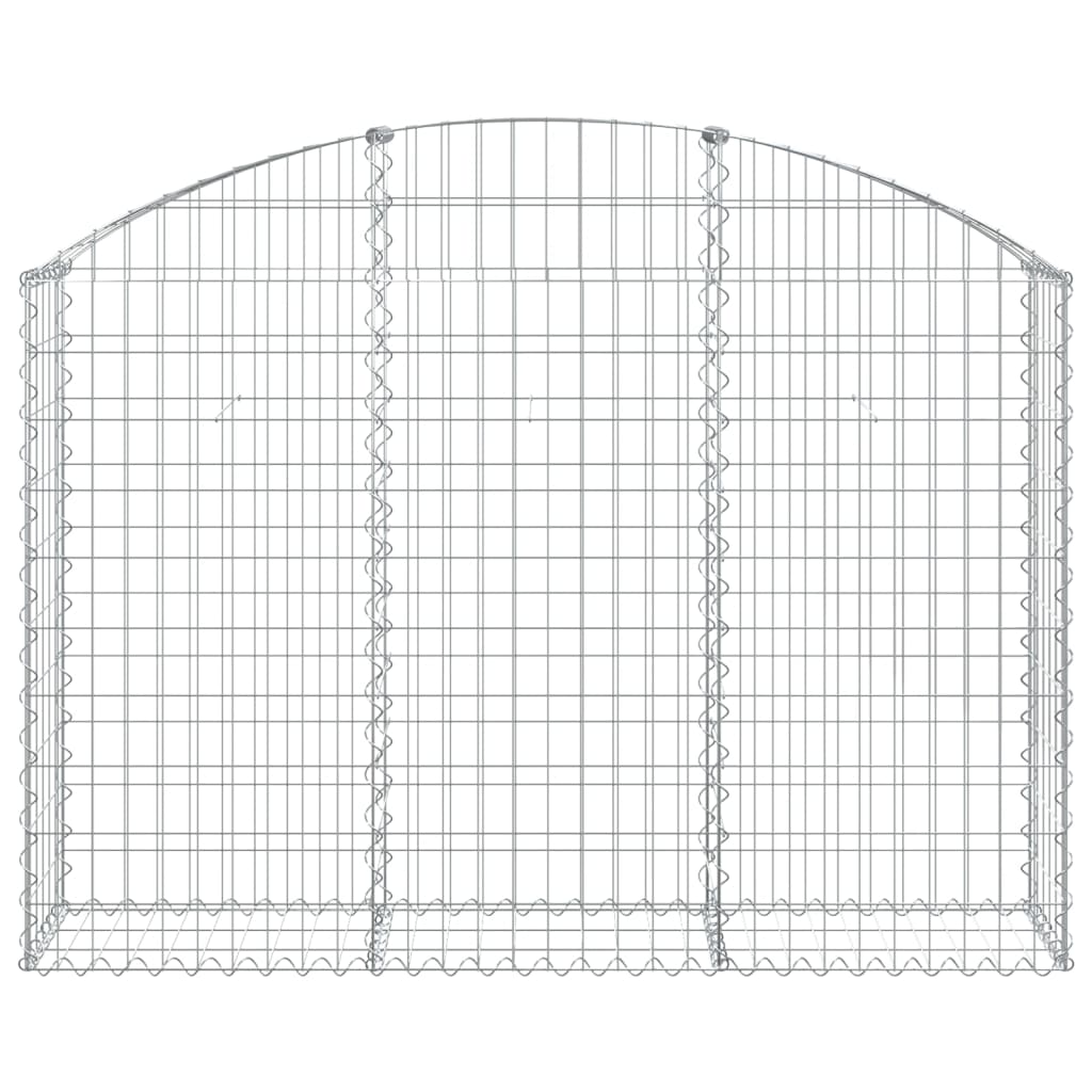 vidaXL Łukowaty kosz gabionowy 150x30x100/120 cm, galwanizowane żelazo