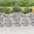 vidaXL Łukowaty kosz gabionowy 150x30x100/120 cm, galwanizowane żelazo