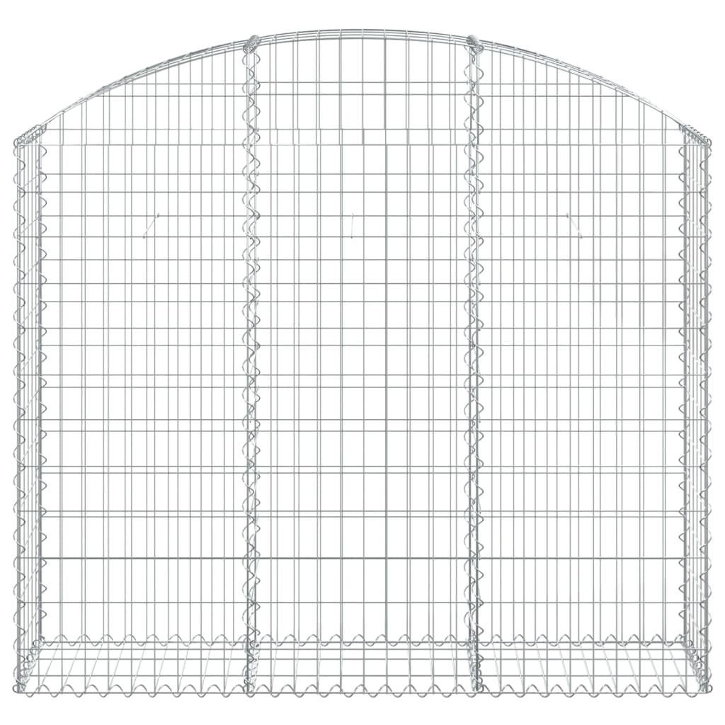 vidaXL Łukowaty kosz gabionowy 150x30x120/140 cm, galwanizowane żelazo