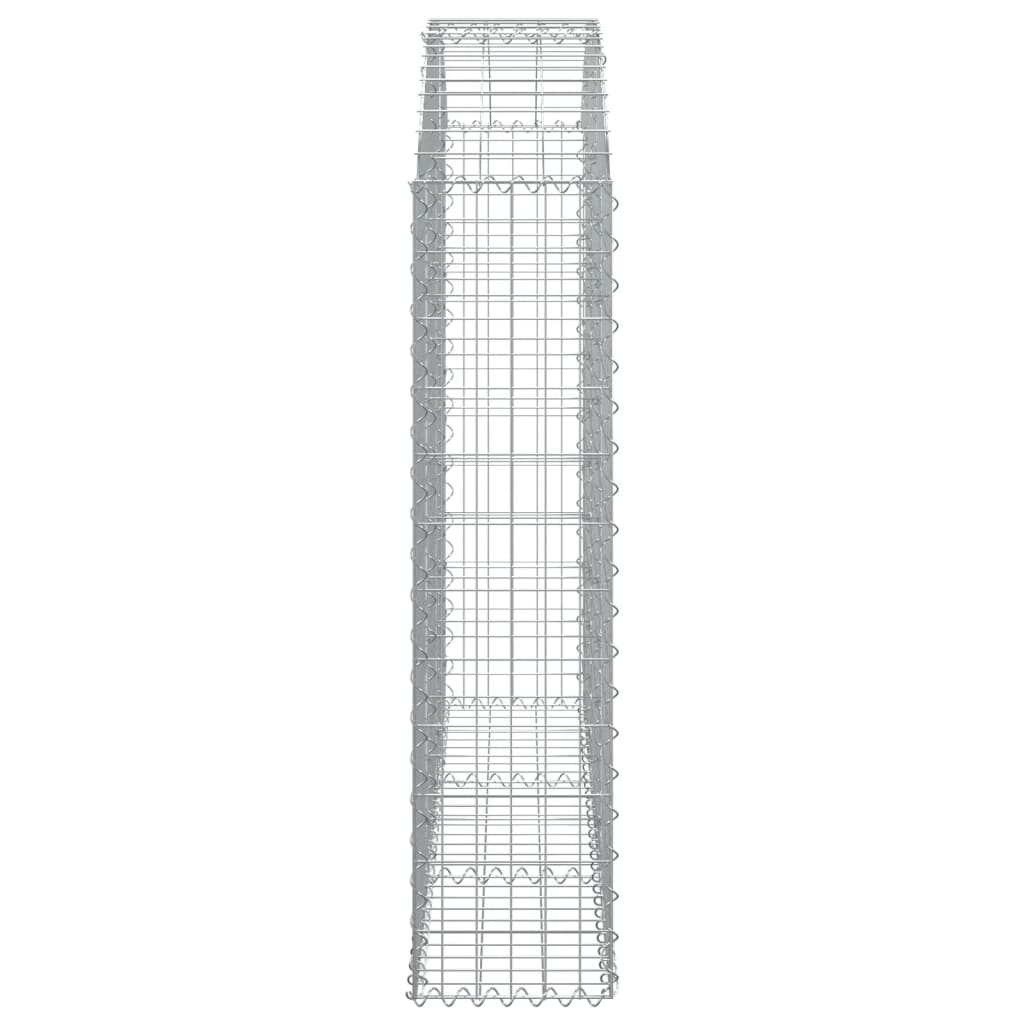 vidaXL Łukowaty kosz gabionowy 150x30x120/140 cm, galwanizowane żelazo