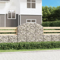 vidaXL Łukowaty kosz gabionowy 150x30x120/140 cm, galwanizowane żelazo