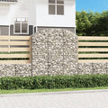 vidaXL Łukowaty kosz gabionowy 150x30x160/180 cm, galwanizowane żelazo