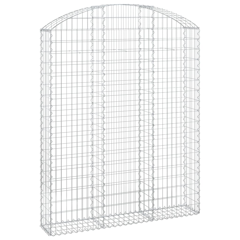 vidaXL Łukowaty kosz gabionowy 150x30x180/200 cm, galwanizowane żelazo