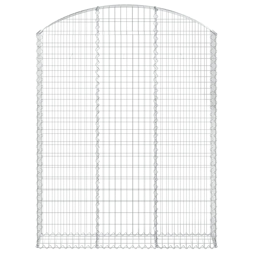 vidaXL Łukowaty kosz gabionowy 150x30x180/200 cm, galwanizowane żelazo