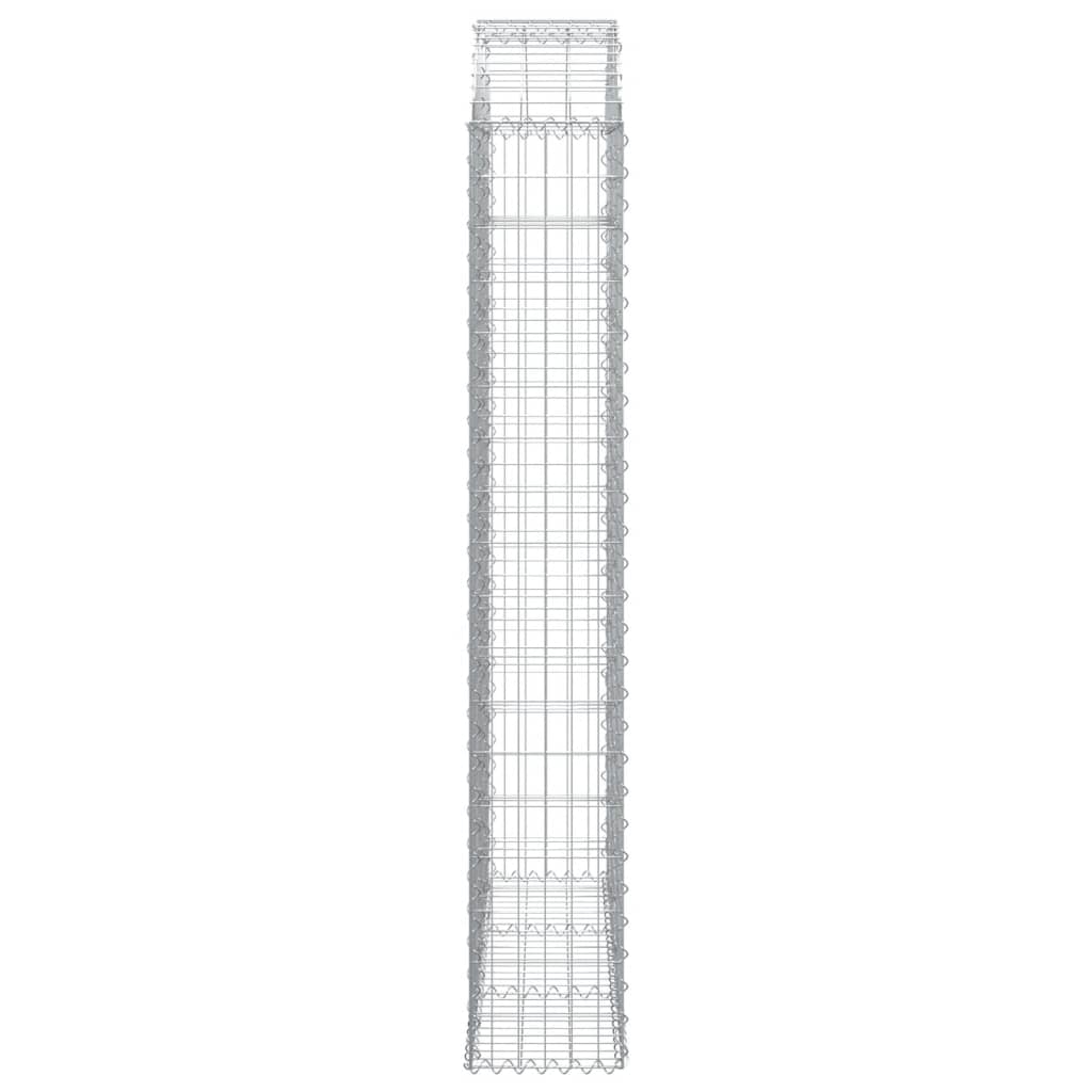 vidaXL Łukowaty kosz gabionowy 150x30x180/200 cm, galwanizowane żelazo