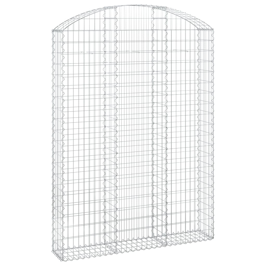 vidaXL Łukowaty kosz gabionowy 150x30x200/220 cm, galwanizowane żelazo