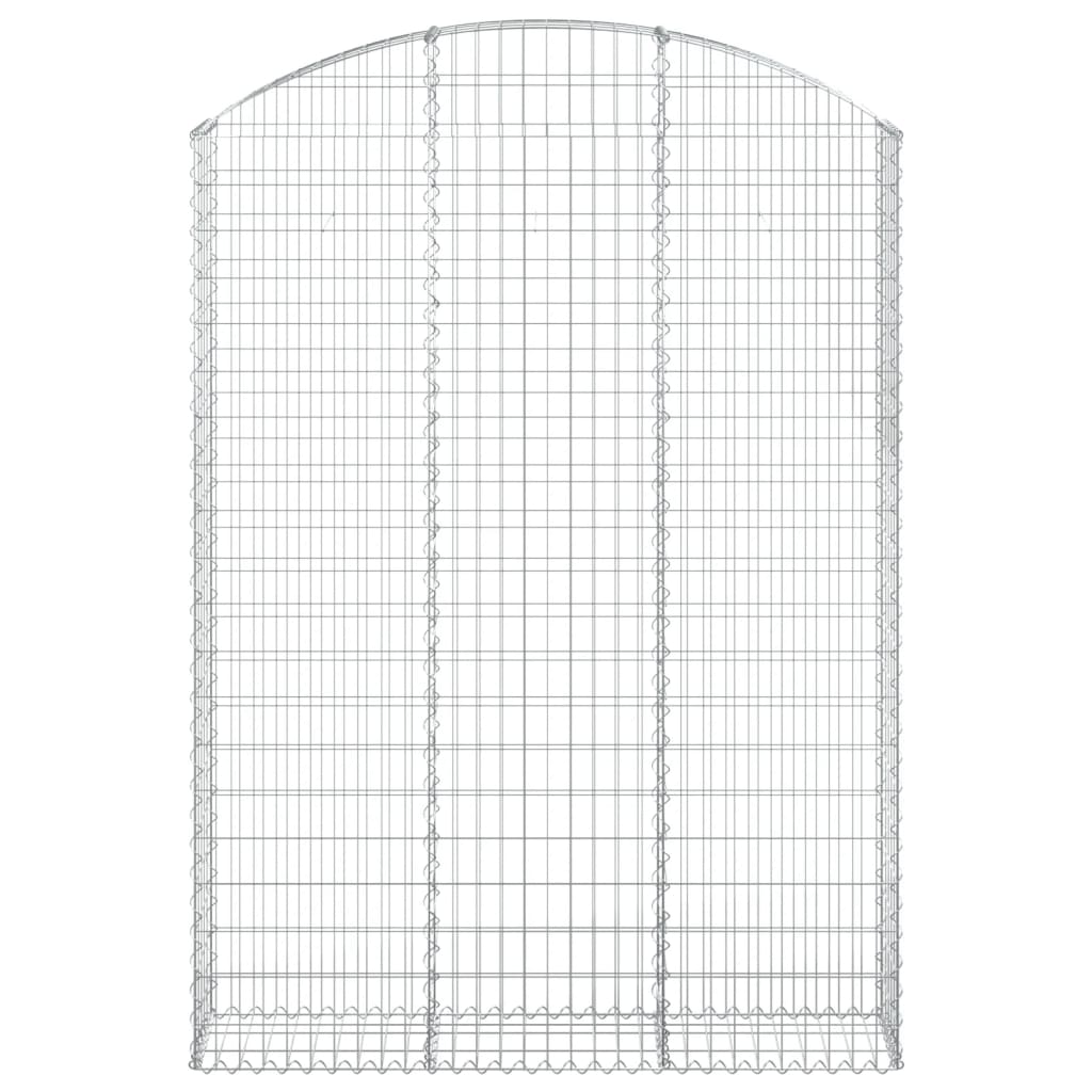 vidaXL Łukowaty kosz gabionowy 150x30x200/220 cm, galwanizowane żelazo