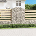 vidaXL Łukowaty kosz gabionowy 150x30x200/220 cm, galwanizowane żelazo